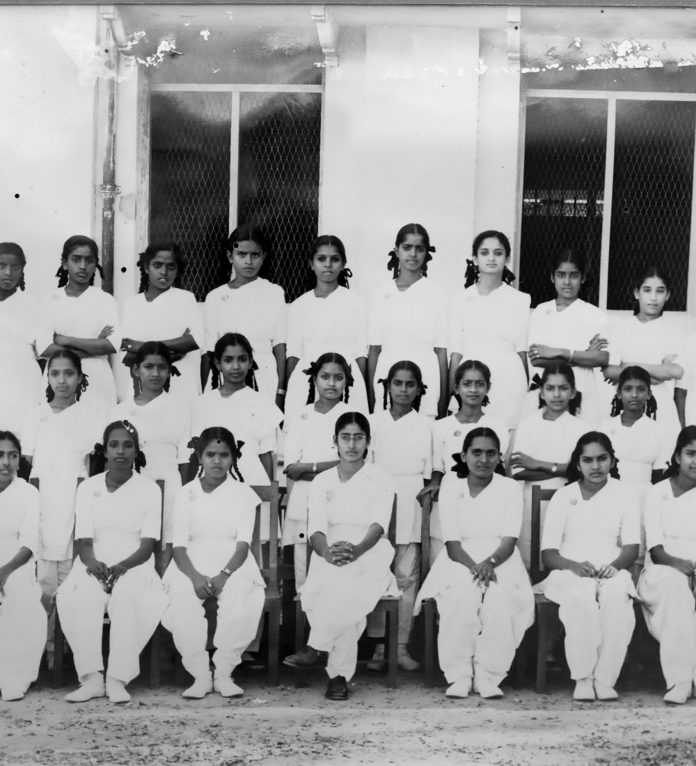 The Madras Seva Sadan Girls School- students of the Vth From (Class X)