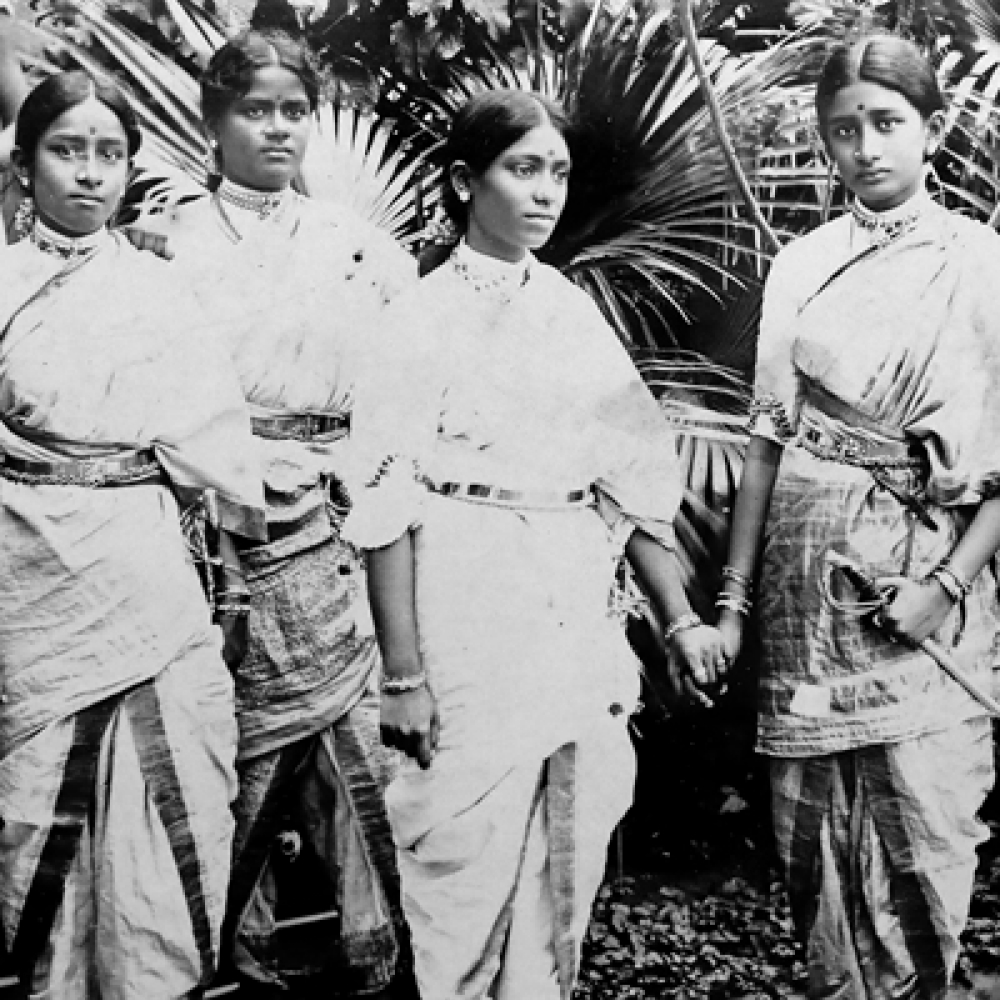 A young Lady Andal, with her cousins, dressed in costume